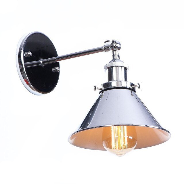 Viviane Wall Lamp - Silver Wide Cone / 4W - Level Decor