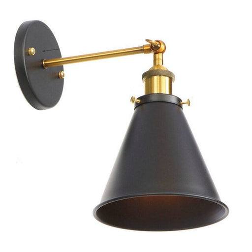 Viviane Wall Lamp - Black and Gold Narrow Cone / 4W - Level Decor