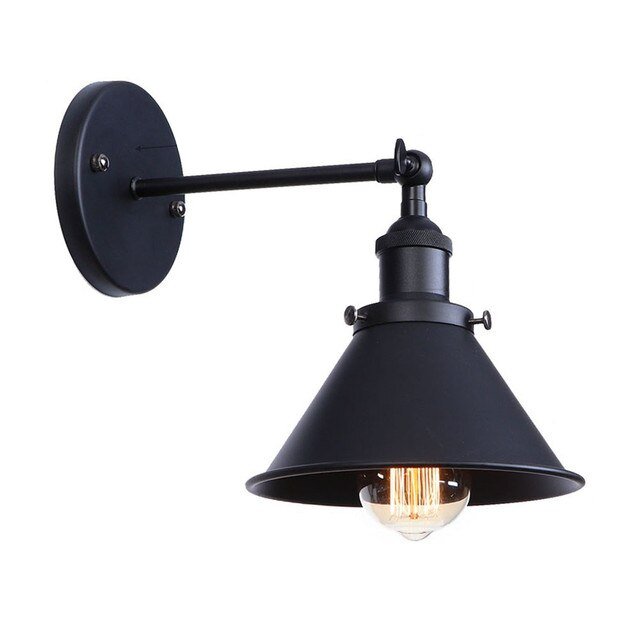 Viviane Wall Lamp - Black Wide Cone / 4W - Level Decor