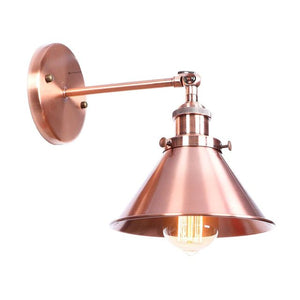 Viviane Wall Lamp - Rose Gold Wide Cone / 4W - Level Decor