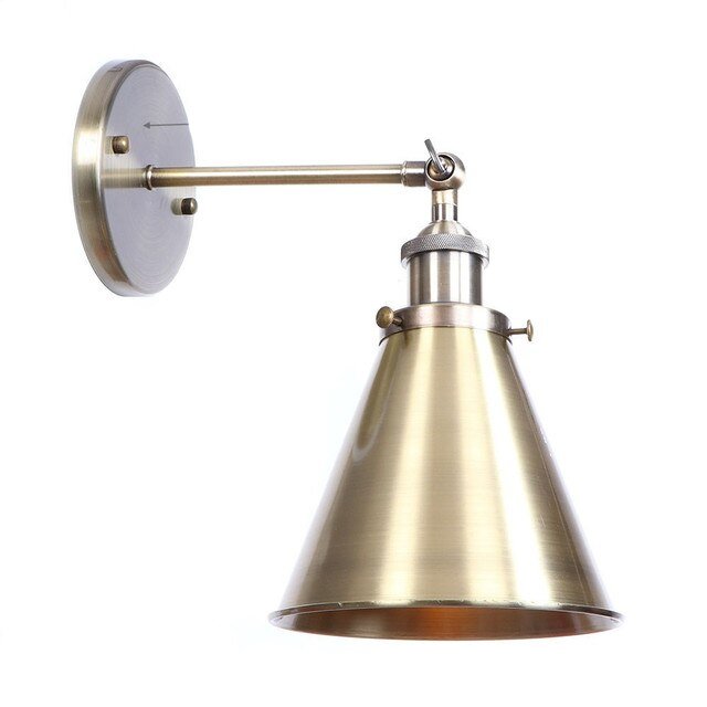 Viviane Wall Lamp - Light Gold Narrow Cone / 4W - Level Decor