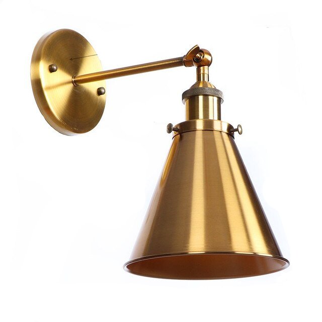 Viviane Wall Lamp - Gold Narrow Cone / 4W - Level Decor