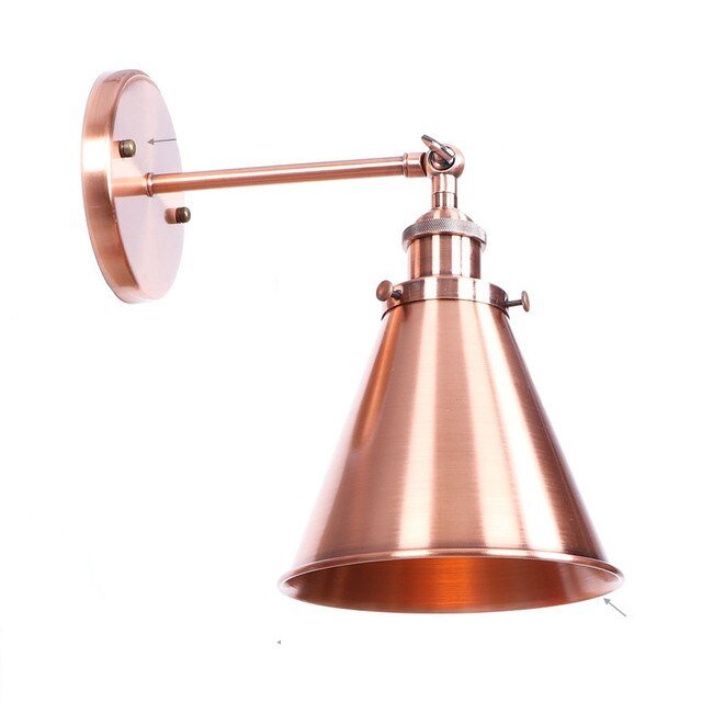 Viviane Wall Lamp - Rose Gold Narrow Cone / 4W - Level Decor