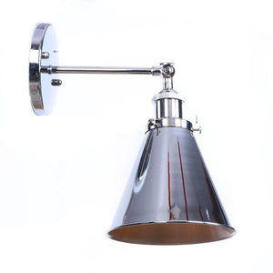 Viviane Wall Lamp - Silver Narrow Cone / 4W - Level Decor