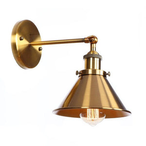 Viviane Wall Lamp - Gold Wide Cone / 4W - Level Decor