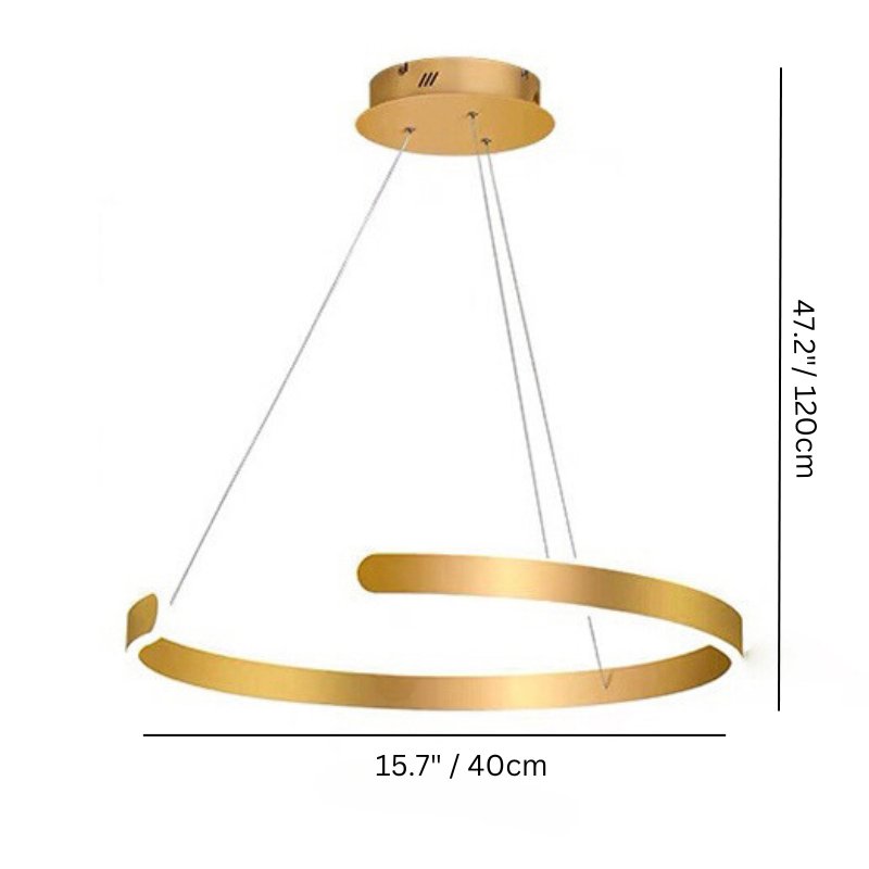 Celestia Round Chandelier - 1 Ring: 15.7" / 40cm / 30W / Warm White 3000K - Level Decor