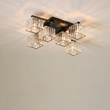 Adelina Ceiling Light - Black / 6 Lights - 35" x 25.6" x 7.9" / 90cm x 65cm x 20cm - 72W - Level Decor