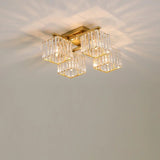 Adelina Ceiling Light - Gold / 4 Lights - 19.7" x 7.9" / 50cm x 20cm - 48W - Level Decor