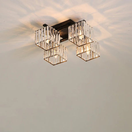 Adelina Ceiling Light - Black / 4 Lights - 19.7" x 7.9" / 50cm x 20cm - 48W - Level Decor