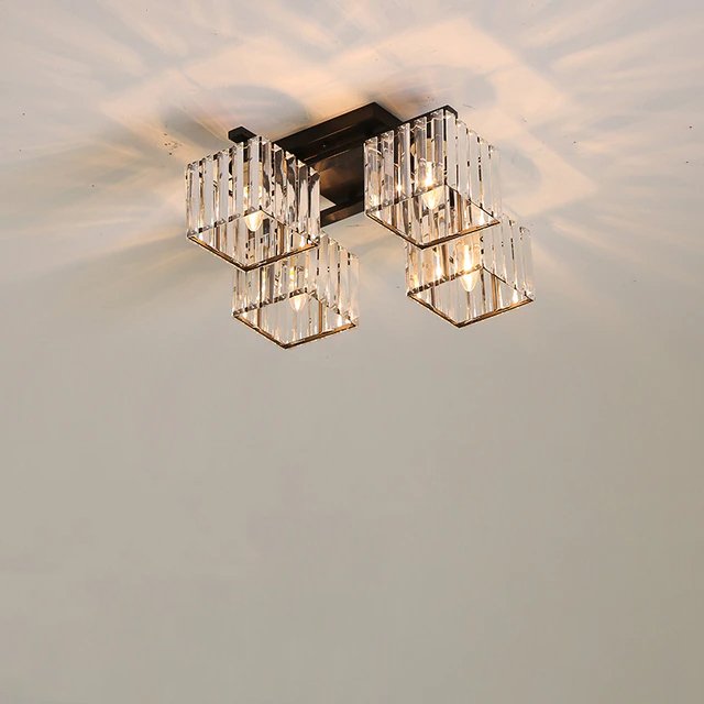 Adelina Ceiling Light - Black / 4 Lights - 19.7" x 7.9" / 50cm x 20cm - 48W - Level Decor