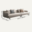 Emile Pillow Sofa - 110.2" x 35.4" / 280 x 90cm - Level Decor