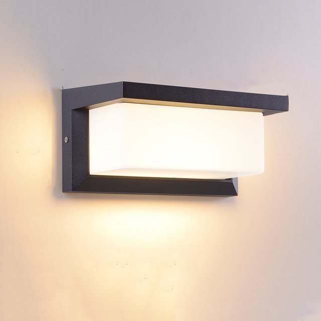 Amélie Outdoor Wall Lamp - B - No Sensor - 10.2" x 4.9" / 26cm x 12.5cm / 18W - Warm White (3000K) - Level Decor