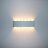 Erlöschen Wall Lamp - White - 12.6" x 3.1" x 1.6" / 32cm x 8cm x 4cm - 12W / Warm White (2700-3500K) - Level Decor