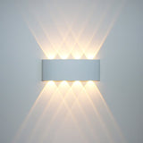 Erlöschen Wall Lamp - White - 8.6" x 3.1" x 1.6" / 21.9cm x 8cm x 4cm - 8W / Warm White (2700-3500K) - Level Decor