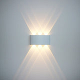 Erlöschen Wall Lamp - White - 6.6" x 3.1" x 1.6" / 16.8cm x 8cm x 4cm - 6W / Warm White (2700-3500K) - Level Decor