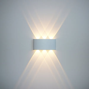 Erlöschen Wall Lamp - White - 6.6" x 3.1" x 1.6" / 16.8cm x 8cm x 4cm - 6W / Warm White (2700-3500K) - Level Decor