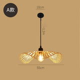 Bambus Chandelier Rattan Lamp - A - 21.7" / 55cm - Level Decor