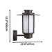 Aurara Outdoor Wall Lamp - 12.2"x10.6"/ 31x27cm - Level Decor