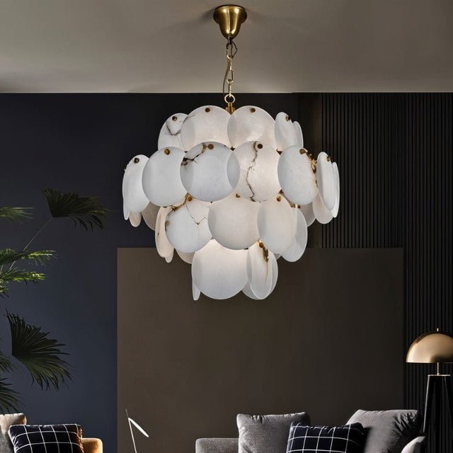 Bouclé Chandelier