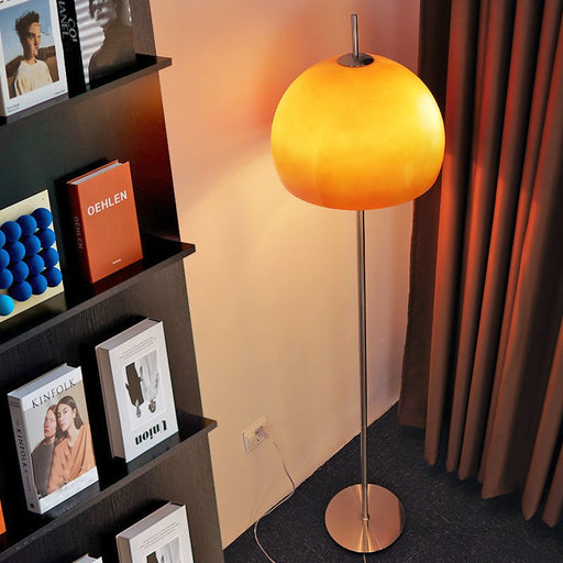Anton Floor Lamp - Orange / Cold White / 11.8" x 63" / 30cm x 160cm - Level Decor