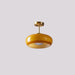 Elias Ceiling Light - D - Brass Body - Yellow / Warm White / 11.0" x 9.8" / 28cm x 25cm - Level Decor