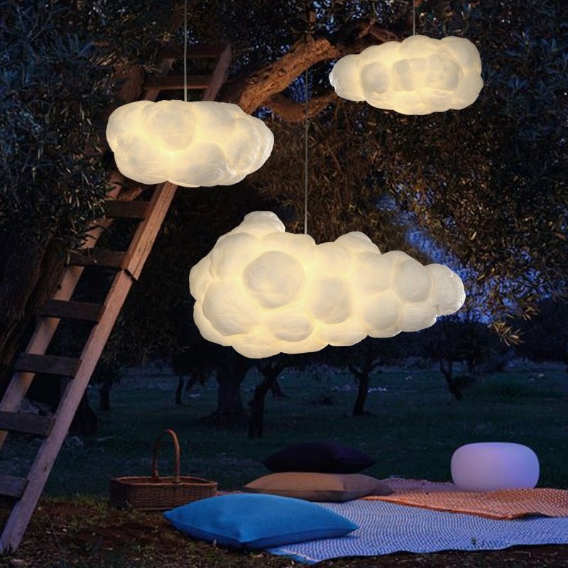 Celestia Cloud Pendant Light - Smooth / 11.8″ x 7.9" / 30cm x 20cm - Level Decor
