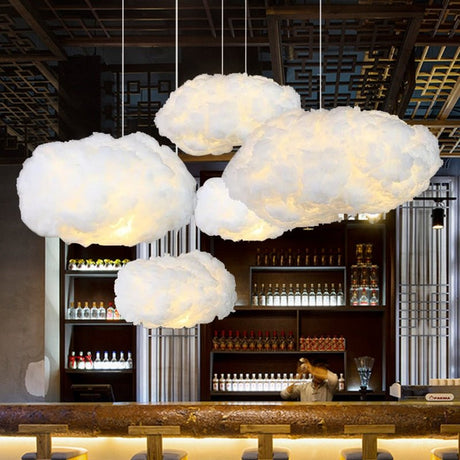 Celestia Cloud Pendant Light - Fluffy / 11.8″ x 7.9" / 30cm x 20cm - Level Decor