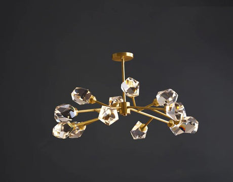 Cyrus Chandelier - A - 12 Lights - 35.4" x 17.7" / 90cm x 45cm - 60W / Warm Light - Level Decor