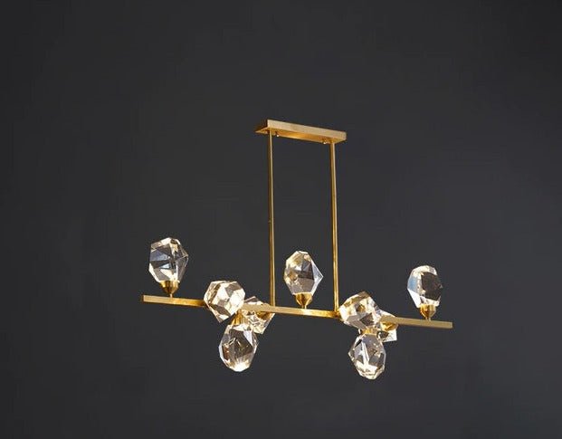 Cyrus Chandelier - B - 9 Lights - 37.4" x 10.2 x 24.8" / 95cm x 26cm x 63cm - 45W / Warm Light - Level Decor