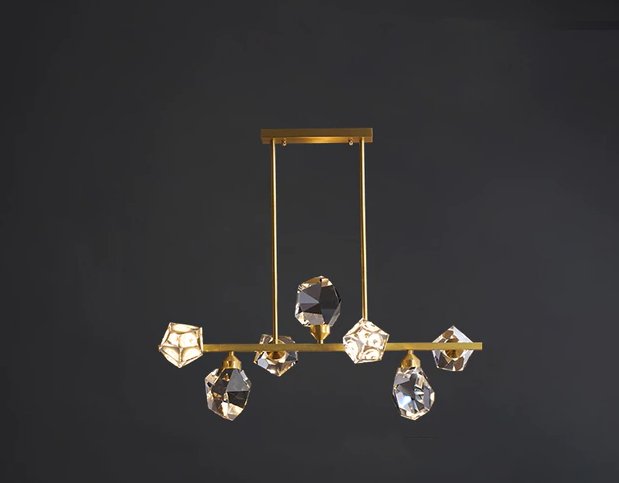 Cyrus Chandelier - B - 7 Lights - 28.3" x 10.2 x 24.8" / 72cm x 26cm x 63cm - 35W / Warm Light - Level Decor