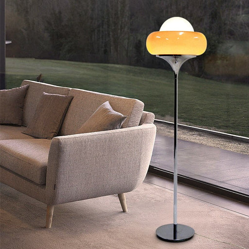 Cosette Floor Lamp - Yellow / Warm White / 11" x 61" / 28cm x 155cm - Level Decor