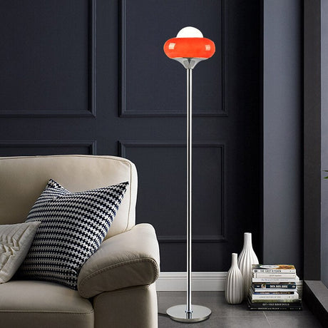 Cosette Floor Lamp - Orange / Warm White / 11" x 61" / 28cm x 155cm - Level Decor