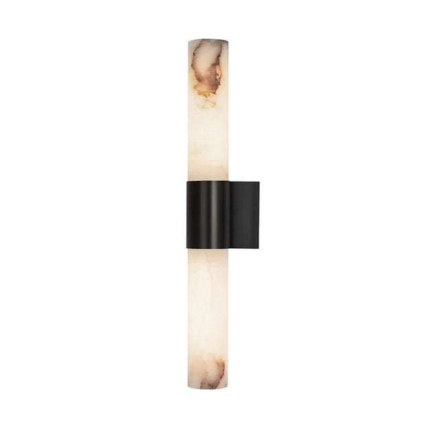 Cielo Alabaster Wall Sconce - Black - Level Decor