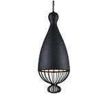 Amélie Pendant Light - A - Black - Medium - 10.2" x 28" / 26cm x 71cm - Level Decor