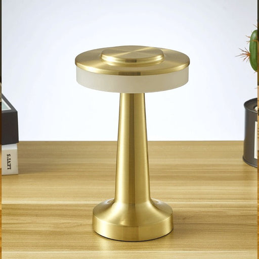 Noémie Rechargeable Table Lamp - Gold / Color Adjustable Light / 4.5" x 7.9" / 11cm x 20cm - Level Decor