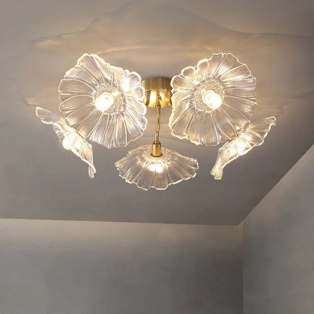 Felix Ceiling Light - 5 Heads - Clear - 31.5" x 10.2" / 80cm x 26cm - Level Decor