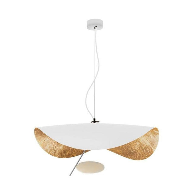 Emilia Pendant Light - White - 1 Light - 23.6" / 60cm / Warm Light - Level Decor
