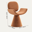 Karla Accent Chair - 21.6" x 32.3" / 55 x 82cm / Orange - Level Decor