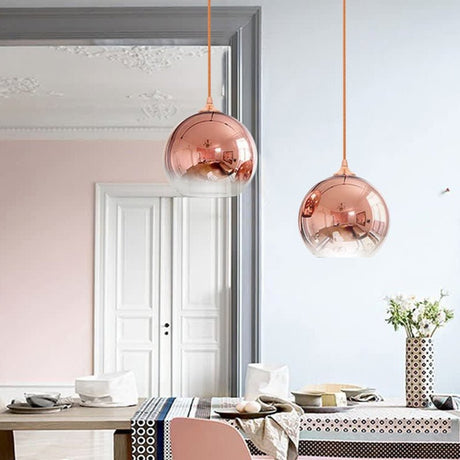 Zlata Pendant Light - Rose gold / 5.9" / 15cm - Level Decor