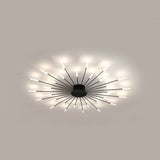 Pinnacle Chandelier - 30 Heads - Black - 50.4" x 2.8" / 128cm x 7cm - 60W - Level Decor