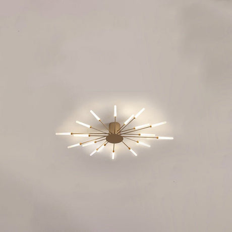 Pinnacle Chandelier - 18 Heads - Gold - 31.5" x 3.5" / 80cm x 9cm - 36W - Level Decor