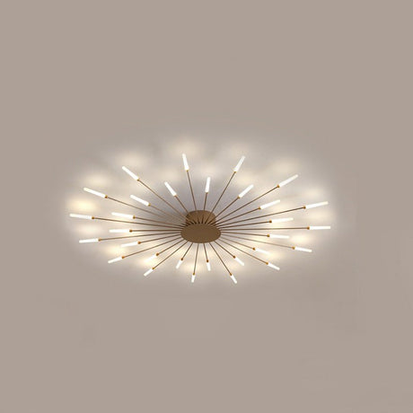 Pinnacle Chandelier - 30 Heads - Gold - 50.4" x 2.8" / 128cm x 7cm - 60W - Level Decor