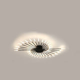 Pinnacle Chandelier - 42 Heads - Black - 50.4" x 3.5" / 128cm x 9cm - 84W - Level Decor