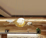 Gabriel Chandelier - B - 27.6" x 15.7" x 7.9" / 70cm x 40cm x 20cm / 51-60W / Gold - Level Decor