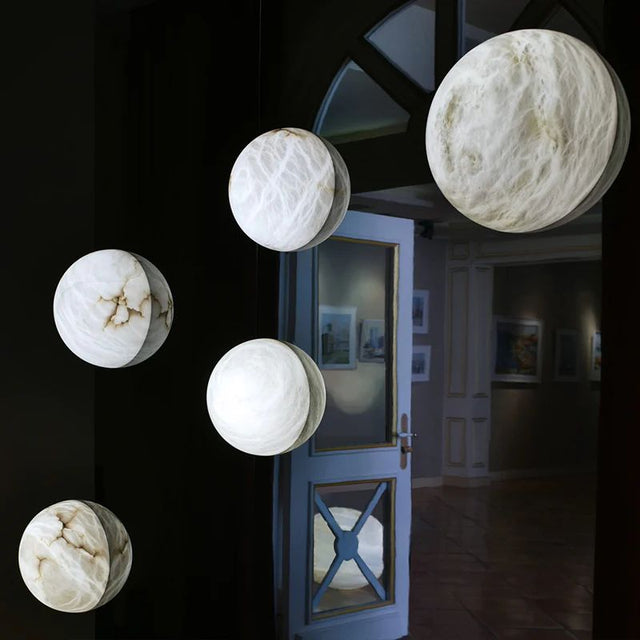 Helios Alabaster Wall Sconce