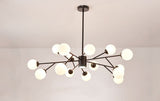 Hannelore Chandelier - E - Black - 18 Heads - 43.3" x 19.6" / 110cm x 50cm - Level Decor