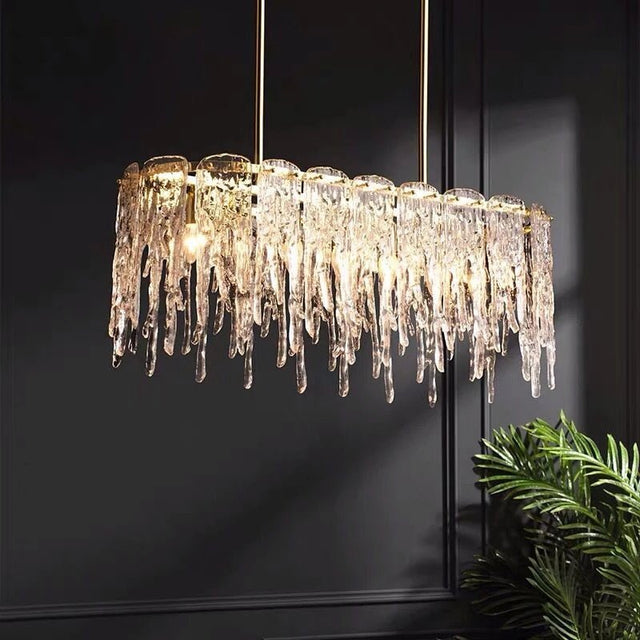 Idun Chandelier - 47.2" x 13.4" x 14.7" / 120cm x 34cm x 37cm / 6-10W / Trichromatic (No Remote - 3000K / 4000K / 6000K) - Level Decor