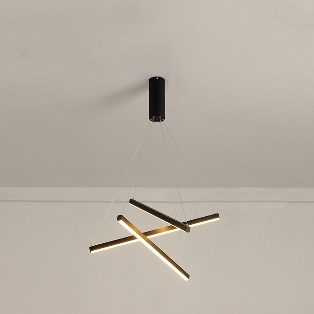 Isidore Chandelier - 3 Heads - Black - 23.6" / 60cm - 30W / Warm White (3000K) - Level Decor