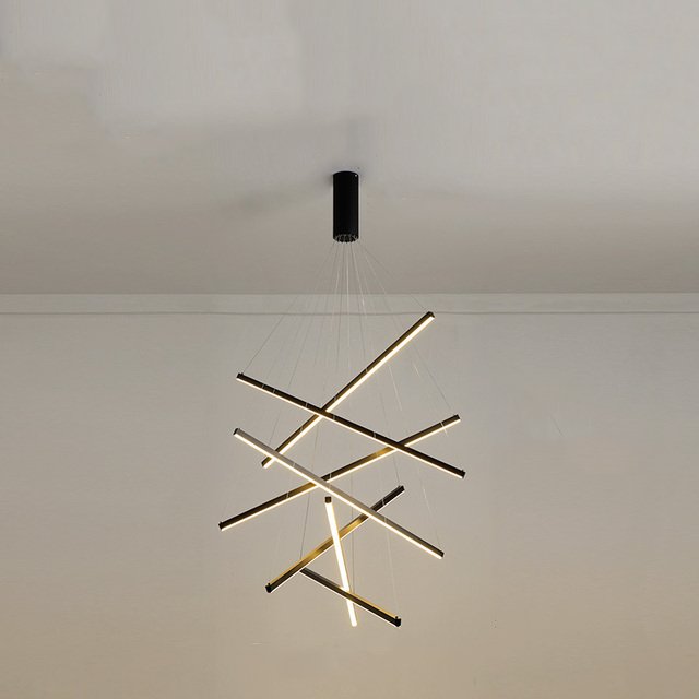 Isidore Chandelier - 7 Heads - Black - 39.4" / 100cm - 100W / Warm White (3000K) - Level Decor