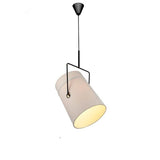 Oliver Pendant Light - Beige - 14.6" x 26.8" / 37cm x 68cm - Level Decor